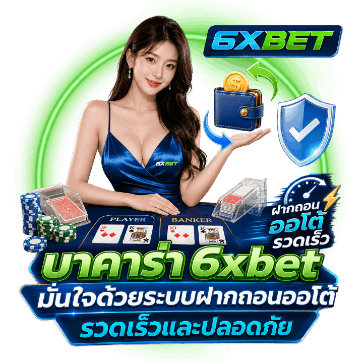 บาคาร่า 6xbet มั่นใจด้วยระบบฝากถอนออโต้