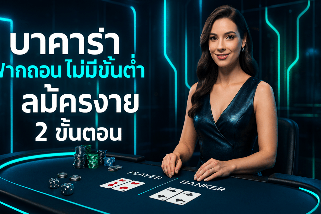 บาคาร่า ฝากถอน ไม่มีขั้นต่ำ